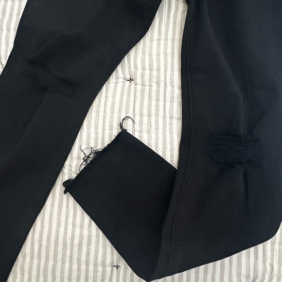 Paige High Waisted Margot Ankle Women's Deep Black Jeans - Picture 3 of 11